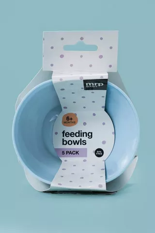MRP Baby Feeding Bowls 5 Pack