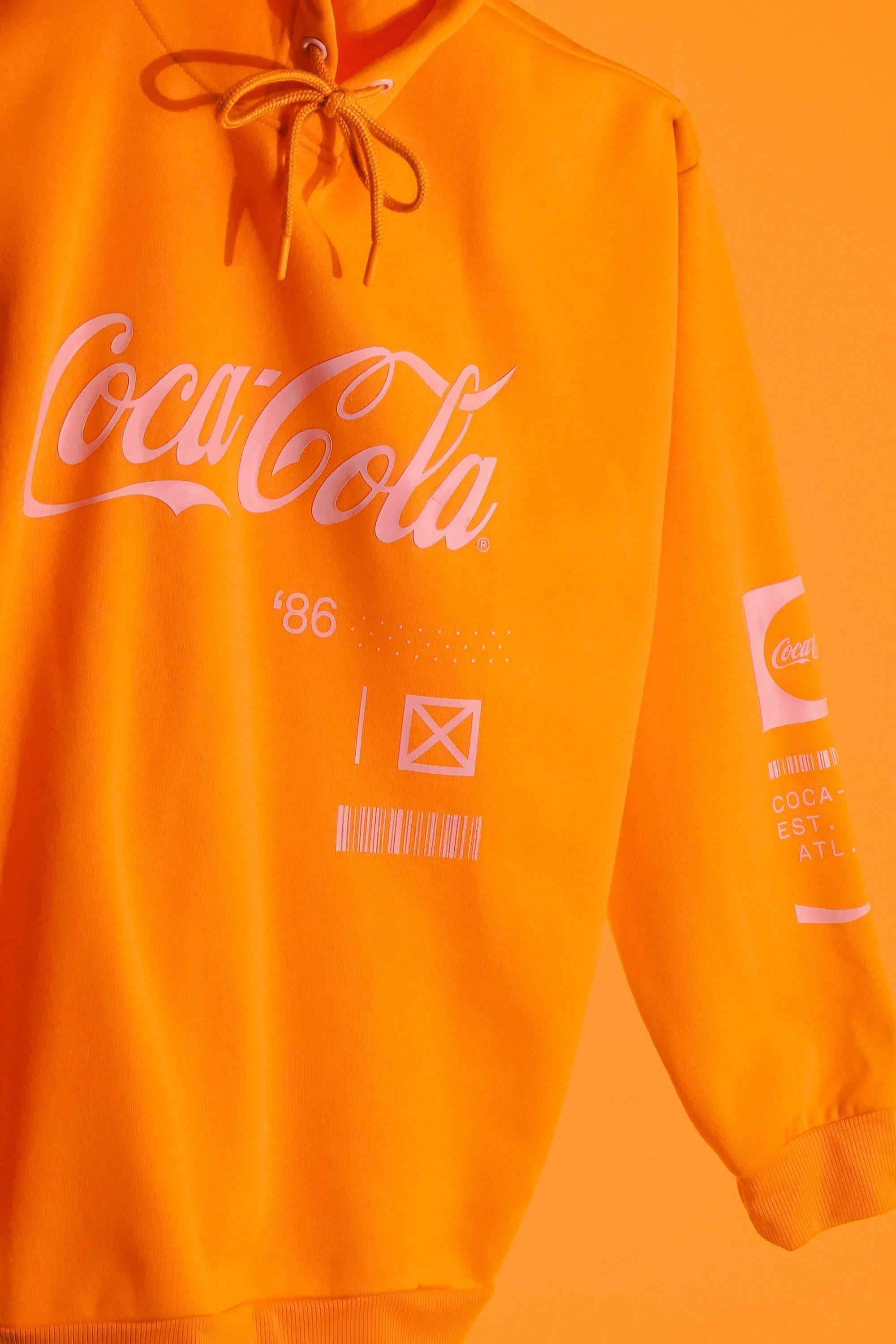 Coca cola sales hoodie yellow