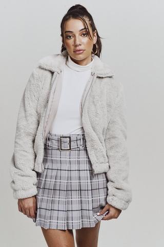 Fluffy Bomber Jacket