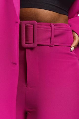 Belted Slim Fit Pants