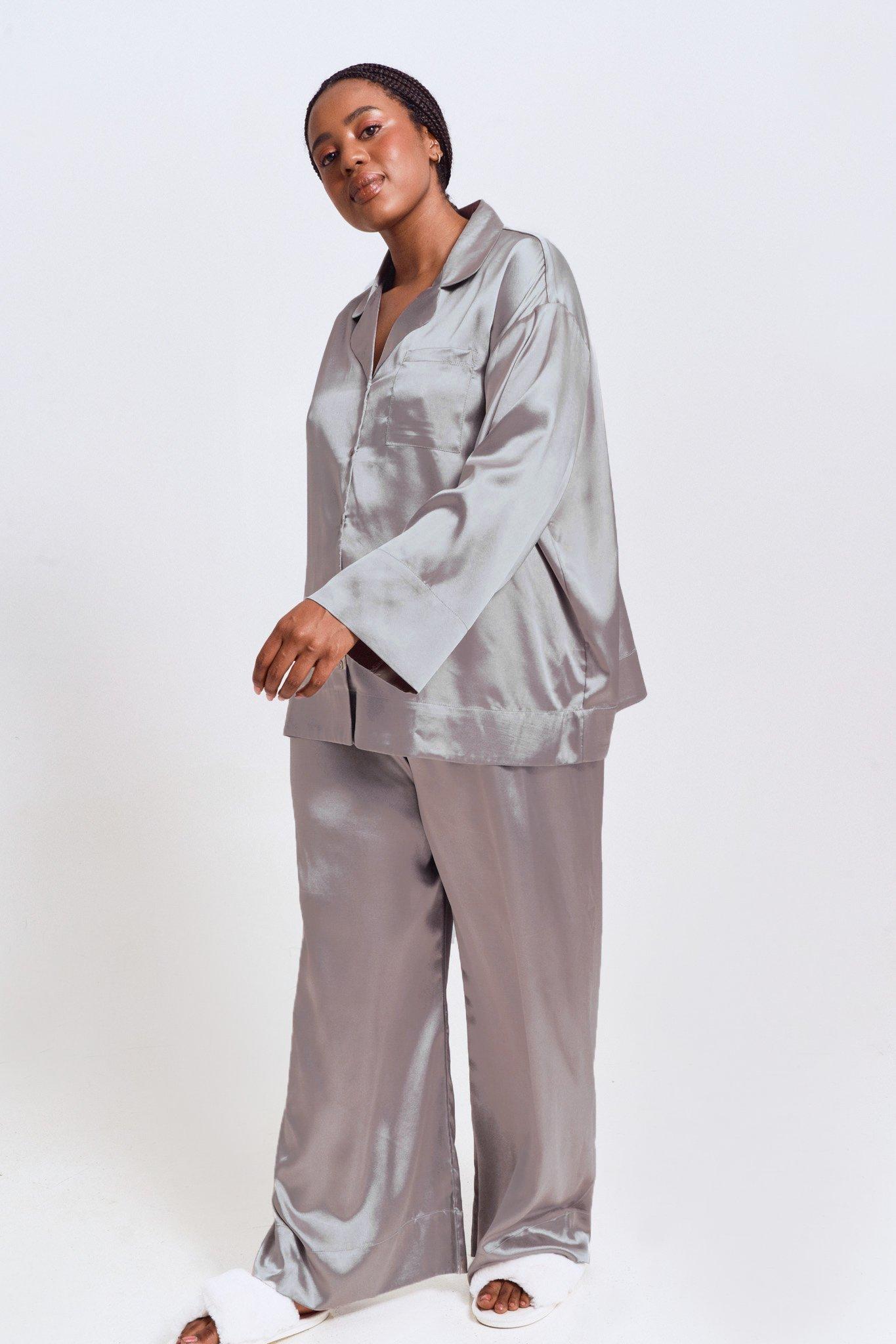 Ladies silk pyjamas sale sale