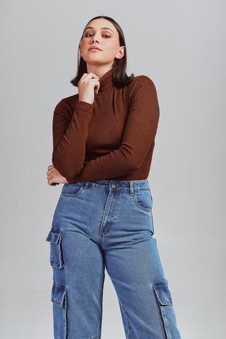 Polo Neck Top