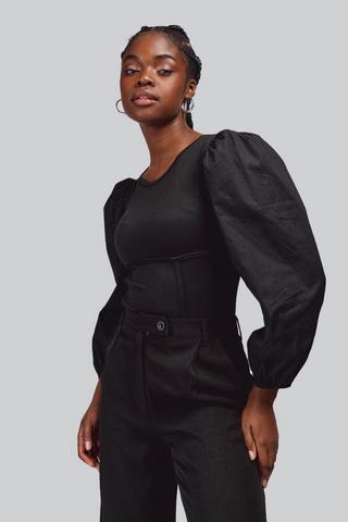 Poplin Bodysuit