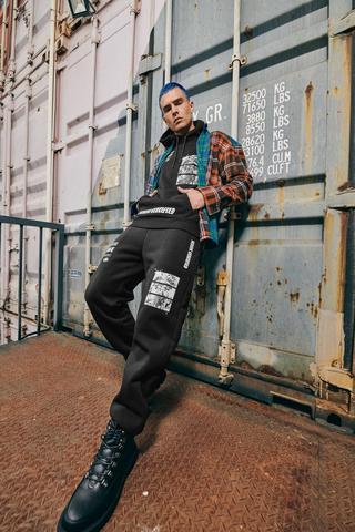 Chicago Baseball Shirt With Jogger Cargo Pants Streetwear Two Piece Set In  LIGHT COFFEE