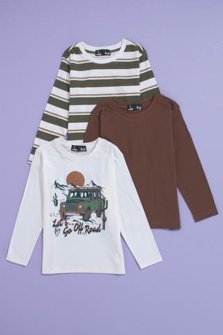 3 Pack Long Sleeve T-Shirts