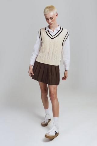 Pleated Mini Skirt