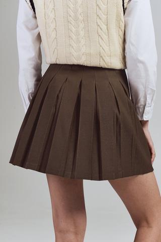 Pleated Mini Skirt
