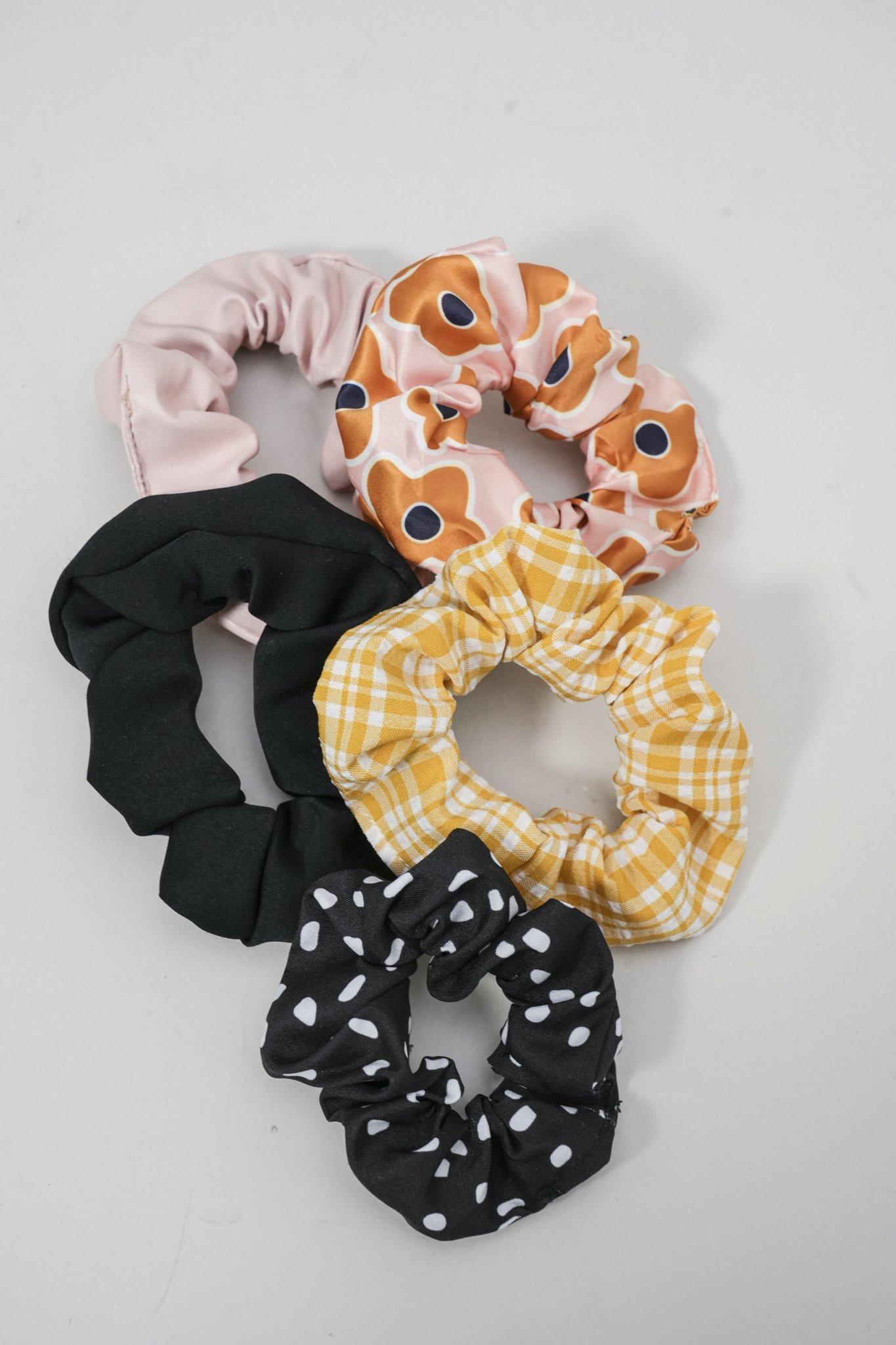 5 Pack Scrunchies