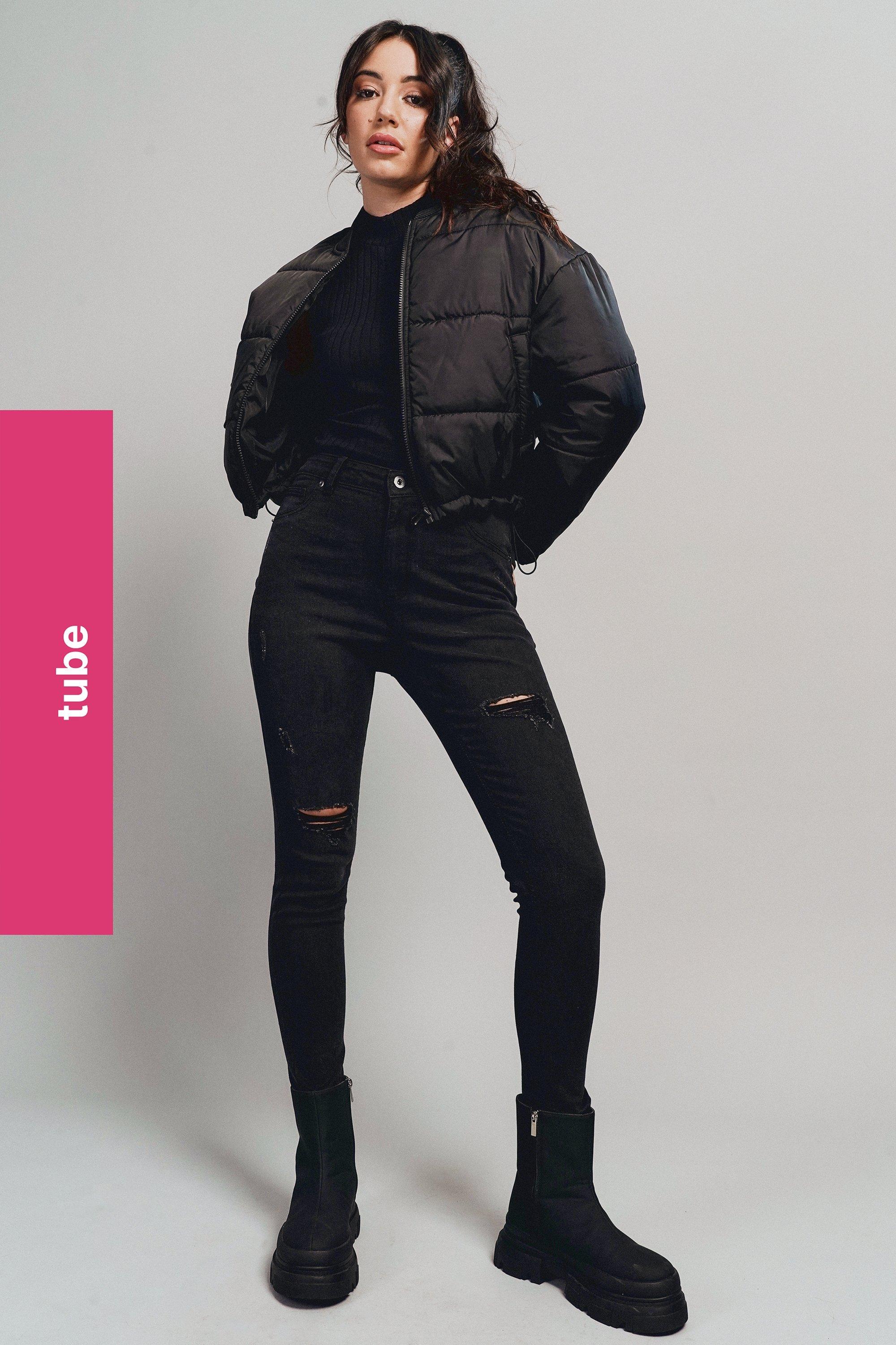 Strapless Tube Denim Jumper
