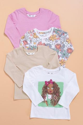 4 Pack Long Sleeve T-Shirts