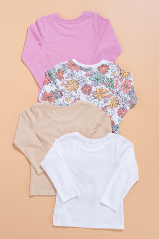 4 Pack Long Sleeve T-Shirts