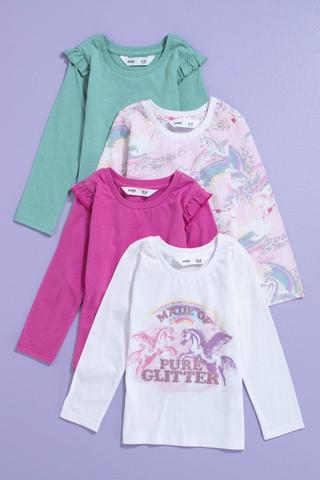 4 Pack Long Sleeve T-Shirts