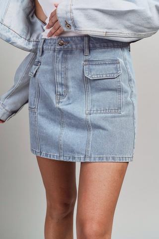 Denim Mini Skirt