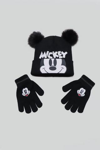 Mickey Mouse Beanie & Gloves Set