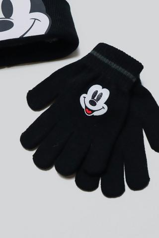 Mickey Mouse Beanie & Gloves Set