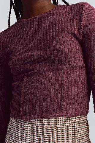 Long Sleeve Corset Top