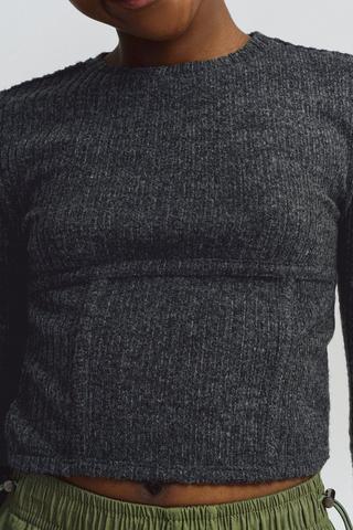 Long Sleeve Corset Top