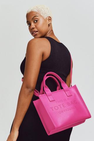 Mini Pleather Tote Bag