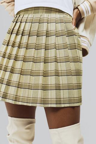 Pleated Mini Skirt