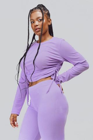 Long Sleeve Ruched Top