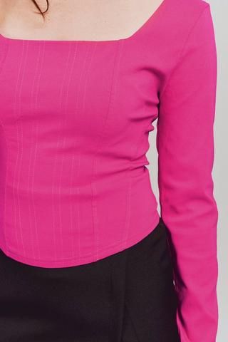 Long Sleeve Corset Top