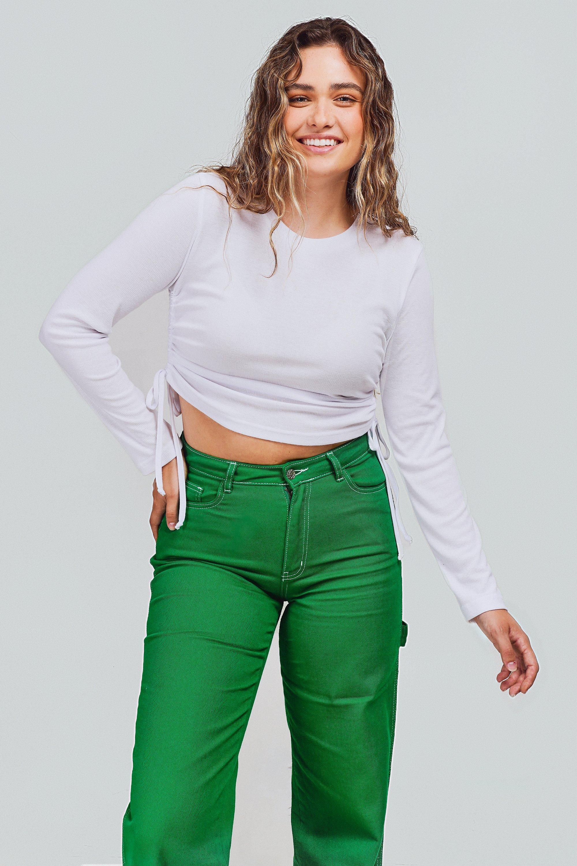 long-sleeve-ruched-top