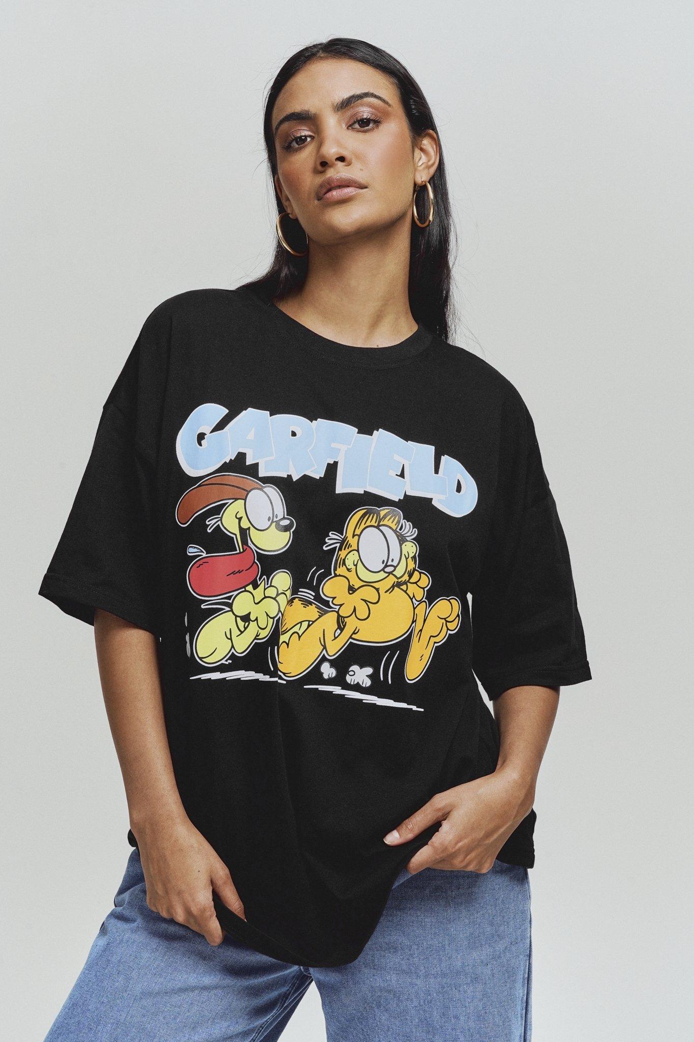 Bordenden rør Pludselig nedstigning Garfield Oversized T-shirt
