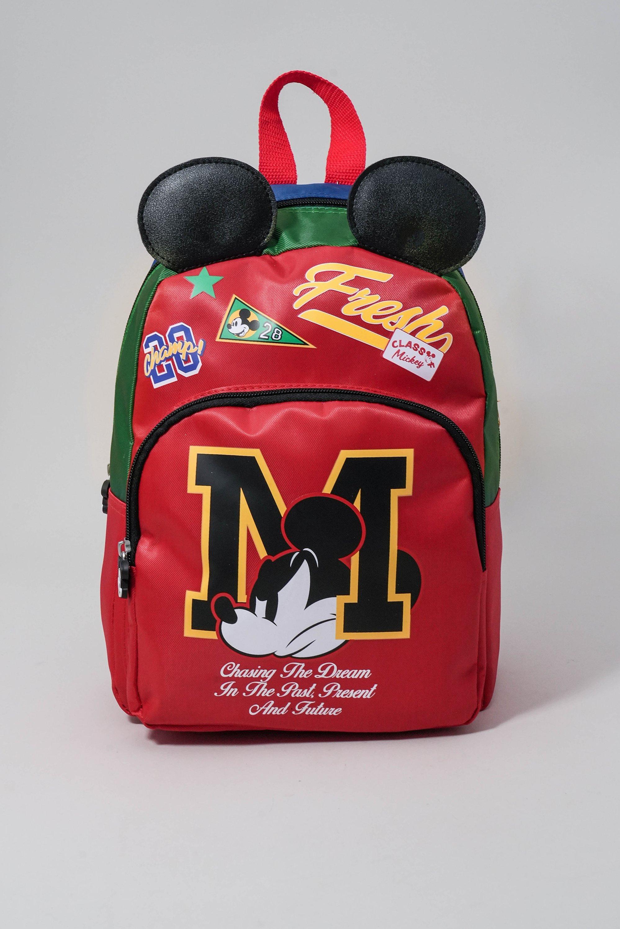 Black Denim Backpack Bag MICKEY MOUSE 