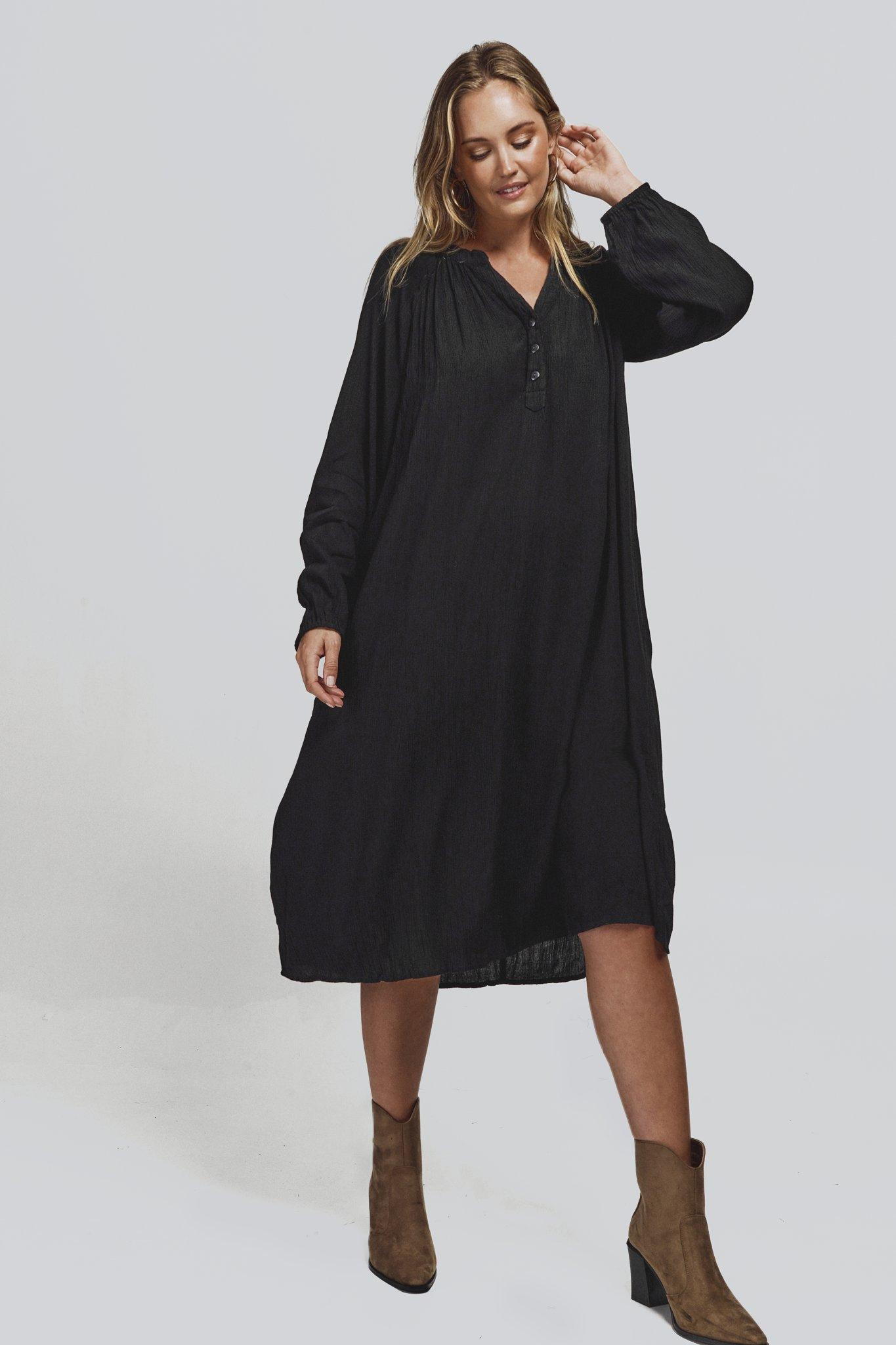 Graphic Striped Trapeze Dress