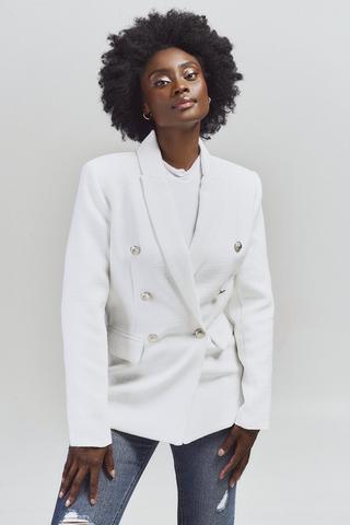 Tweed hotsell white blazer