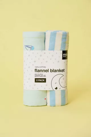 Mrp Baby Flannel Blankets 2 Pack