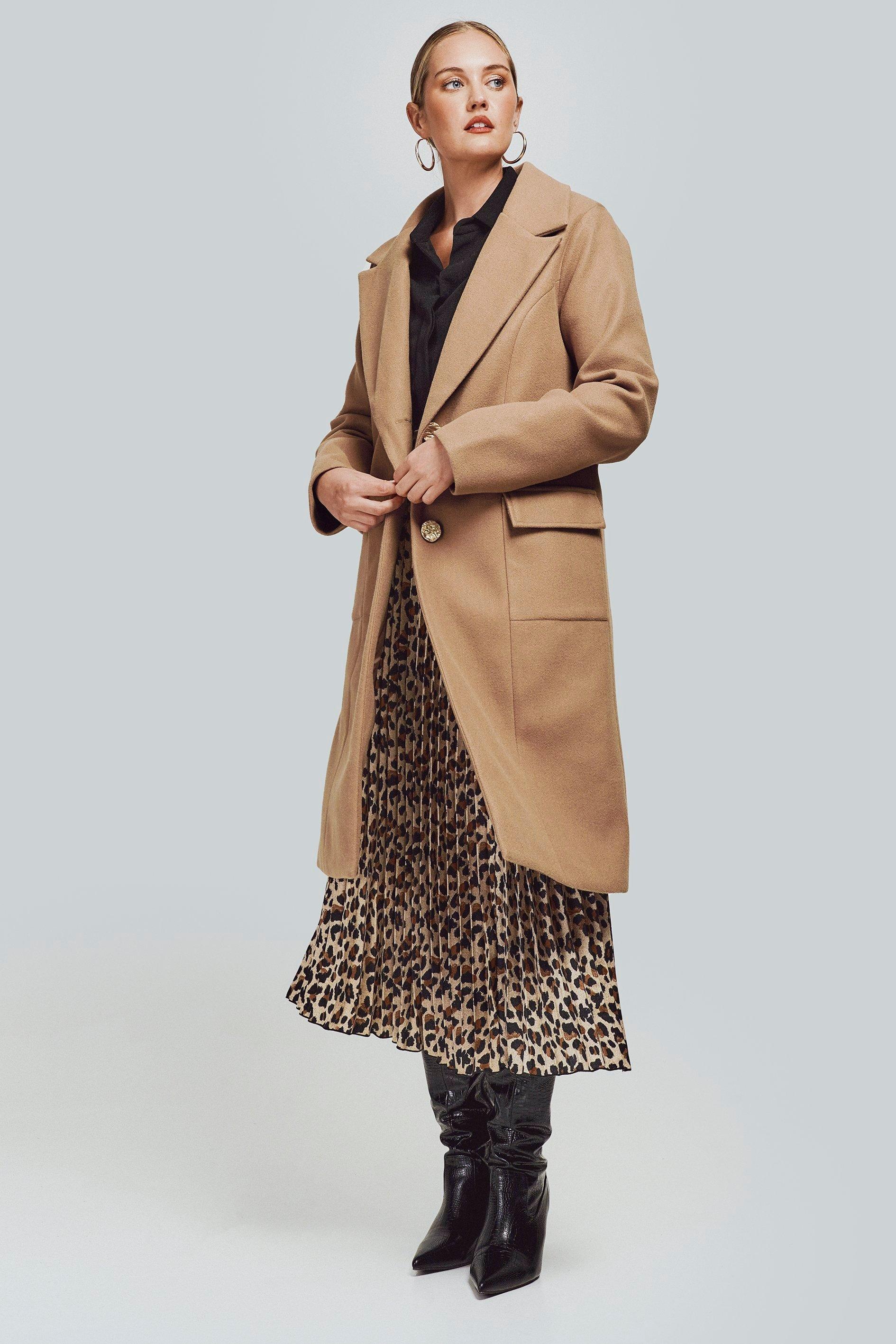 Topshop shop melton coat