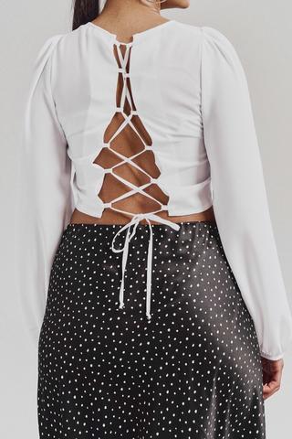 Long Sleeve Corset Top