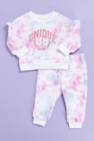 Tie Dye Active Top And Jogger Set