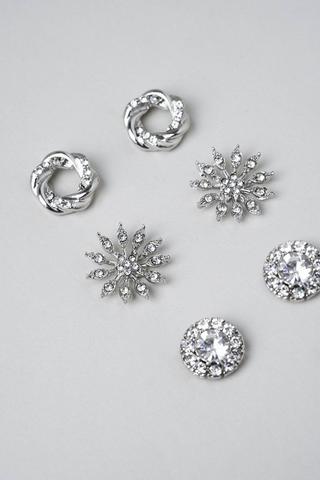 3 pack Stud Earrings