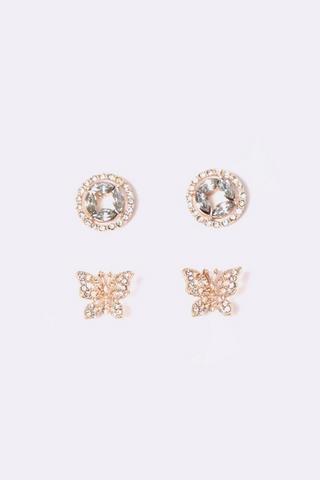 2 Pack Stud Earrings