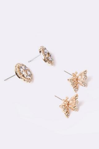 2 Pack Stud Earrings