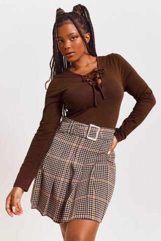 Lace Up Bodysuit