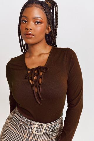Lace Up Bodysuit