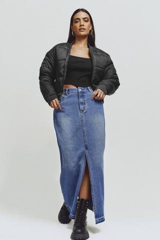 Plus size on sale jean skirts value