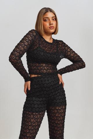Long Sleeve Lace Top