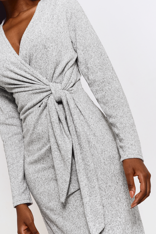 Knit Wrap Dress
