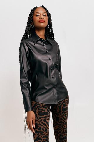 Pleather Shirt