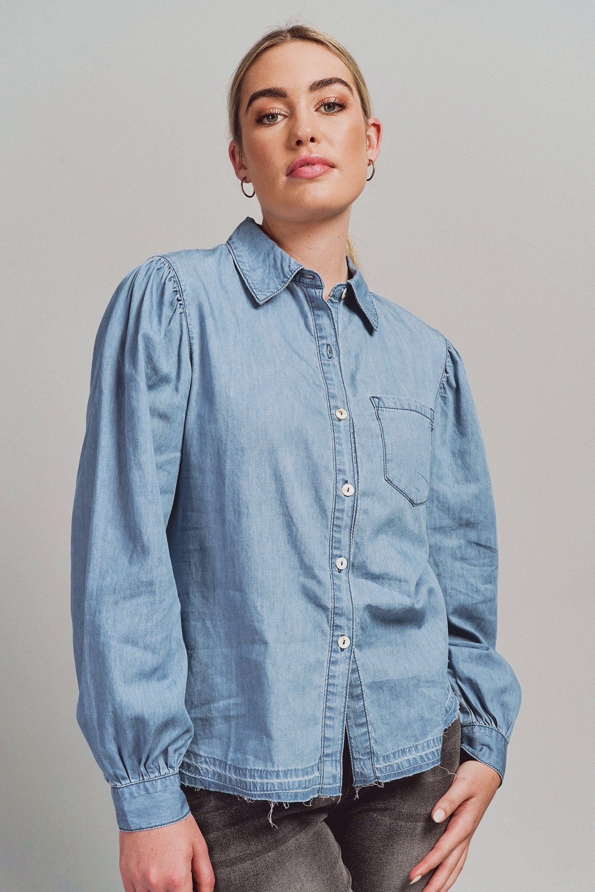 Denim shirt 2024 for ladies