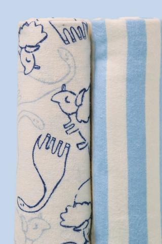 2 Pack Flannel Blankets 