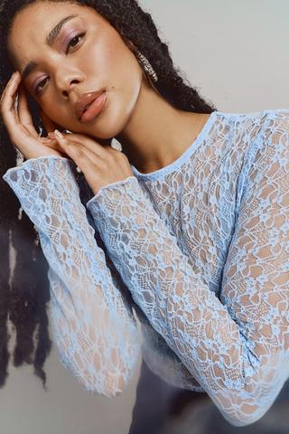 Long Sleeve Lace Top