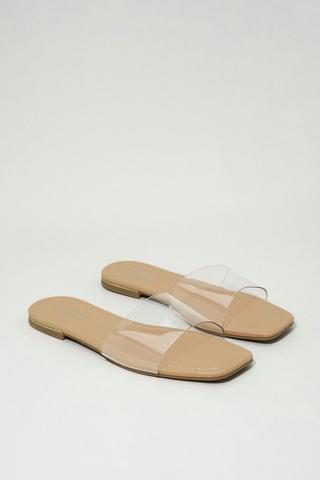 Wide strap online sandals