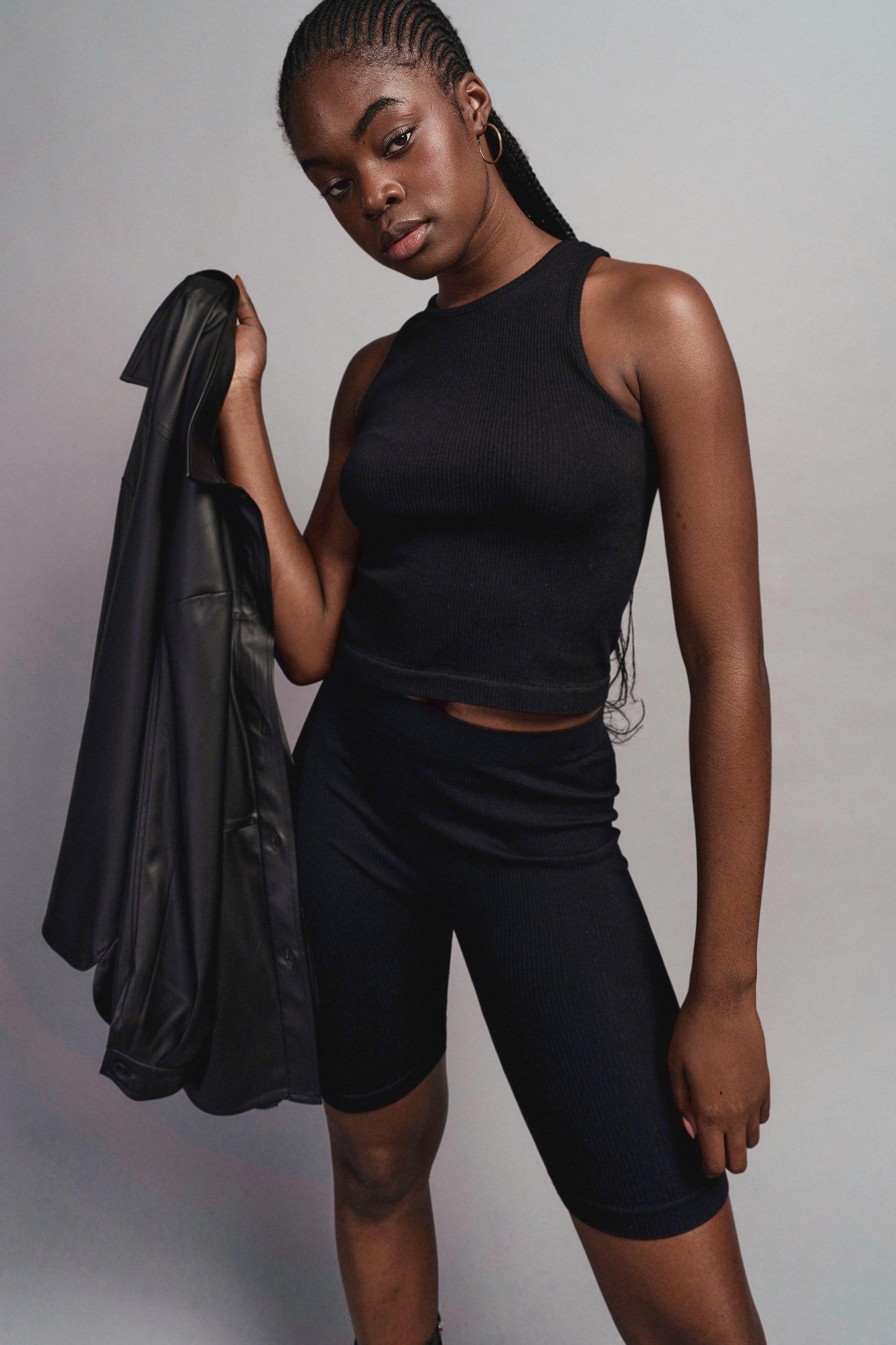 Single Layered Fitted Racer Back Tank Top