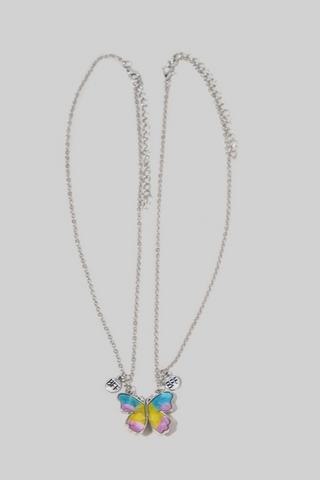 Butterfly Best Friends Necklace Set