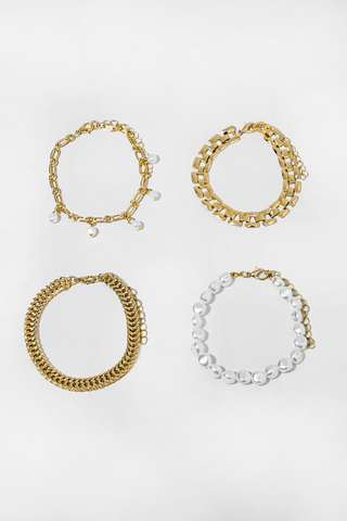 4 Pack Oyster Beaded Bracelets